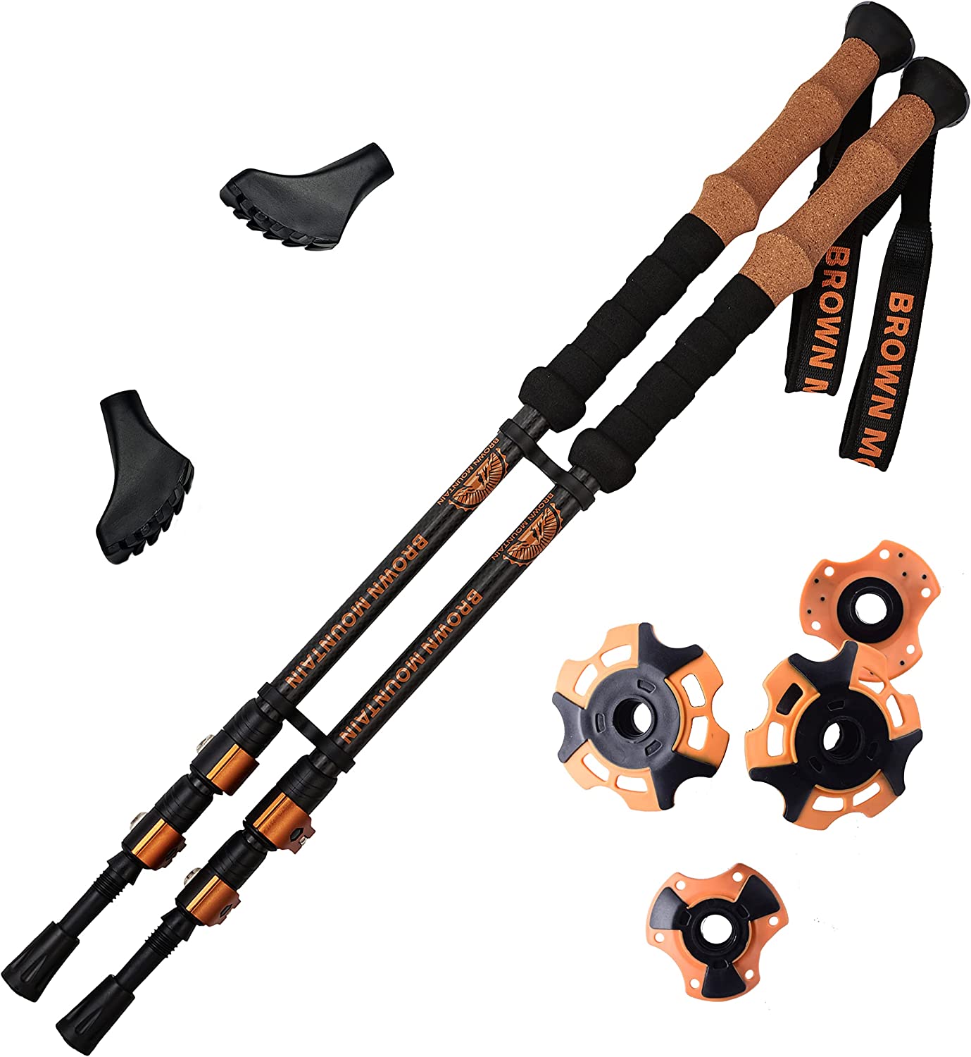 Brown Mountain Carbon Fiber Trekking Poles Review Hiking Ambition
